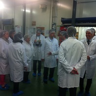 la visite des installations de l'entreprise Newrest