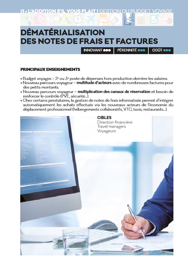 Dématerialisation des notes de frais - Livre blanc 2016 - AFTM