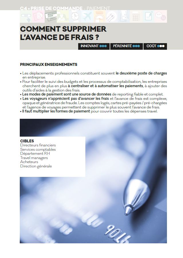 comment supprimer l'avance des frais - Livre blanc 2016 AFTM