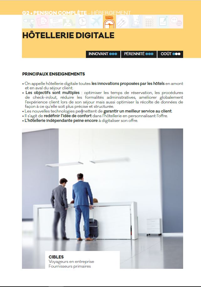 hotellerie digitale - Livre blanc 2016 - AFTM