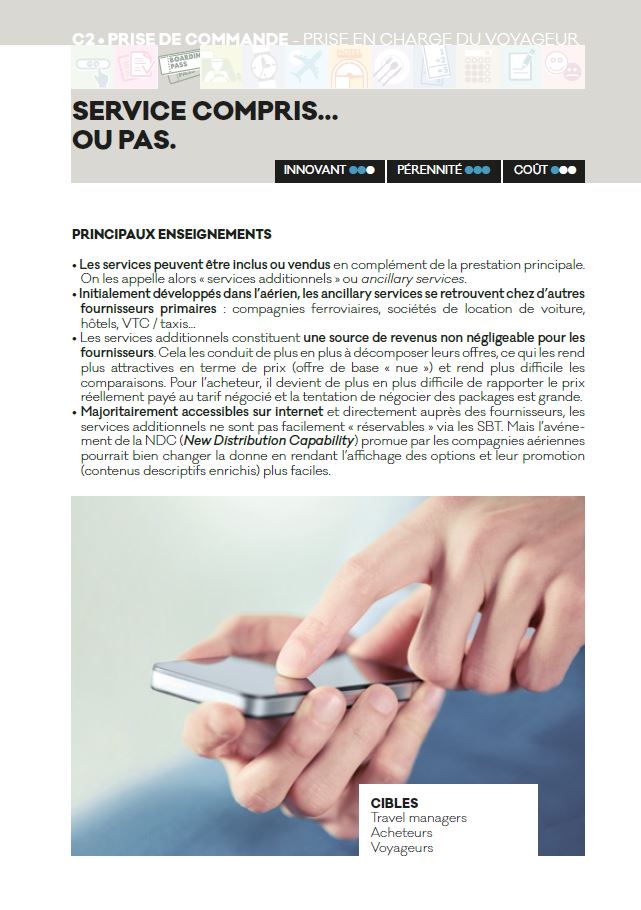service compris ou pas - Livre blanc 2016 AFTM