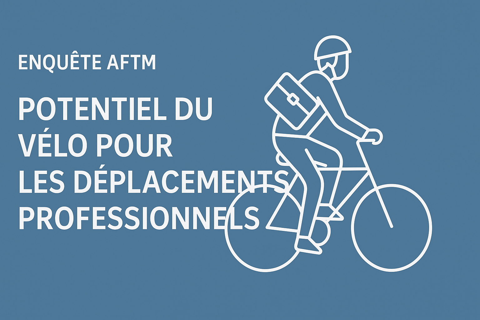 Le vélo comme solution de mobilité professionnelle : un potentiel encore limité